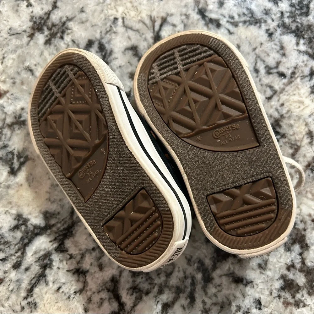 Black Toddler Converse Sneakers Shoe